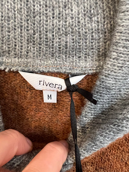 RIVERA. Two-tone wool sweater. TM