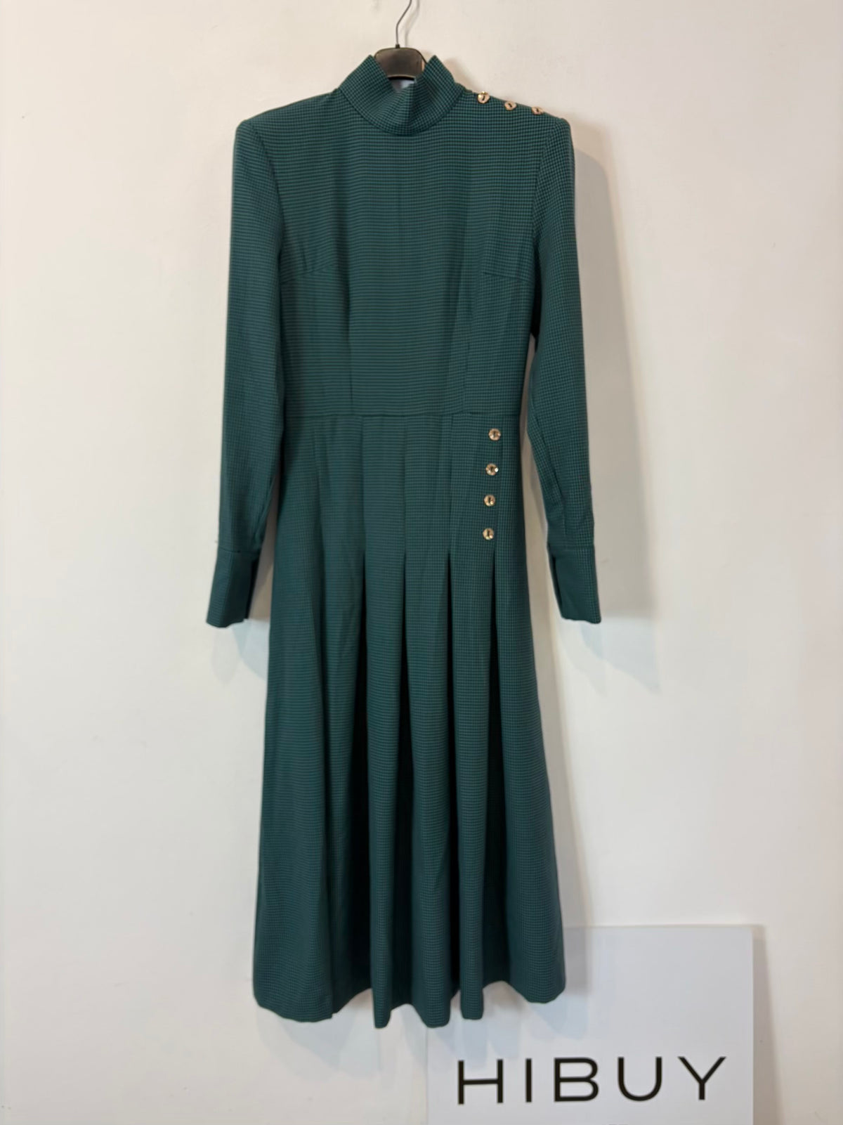 IQ COLLECTION. Vestido largo tablas