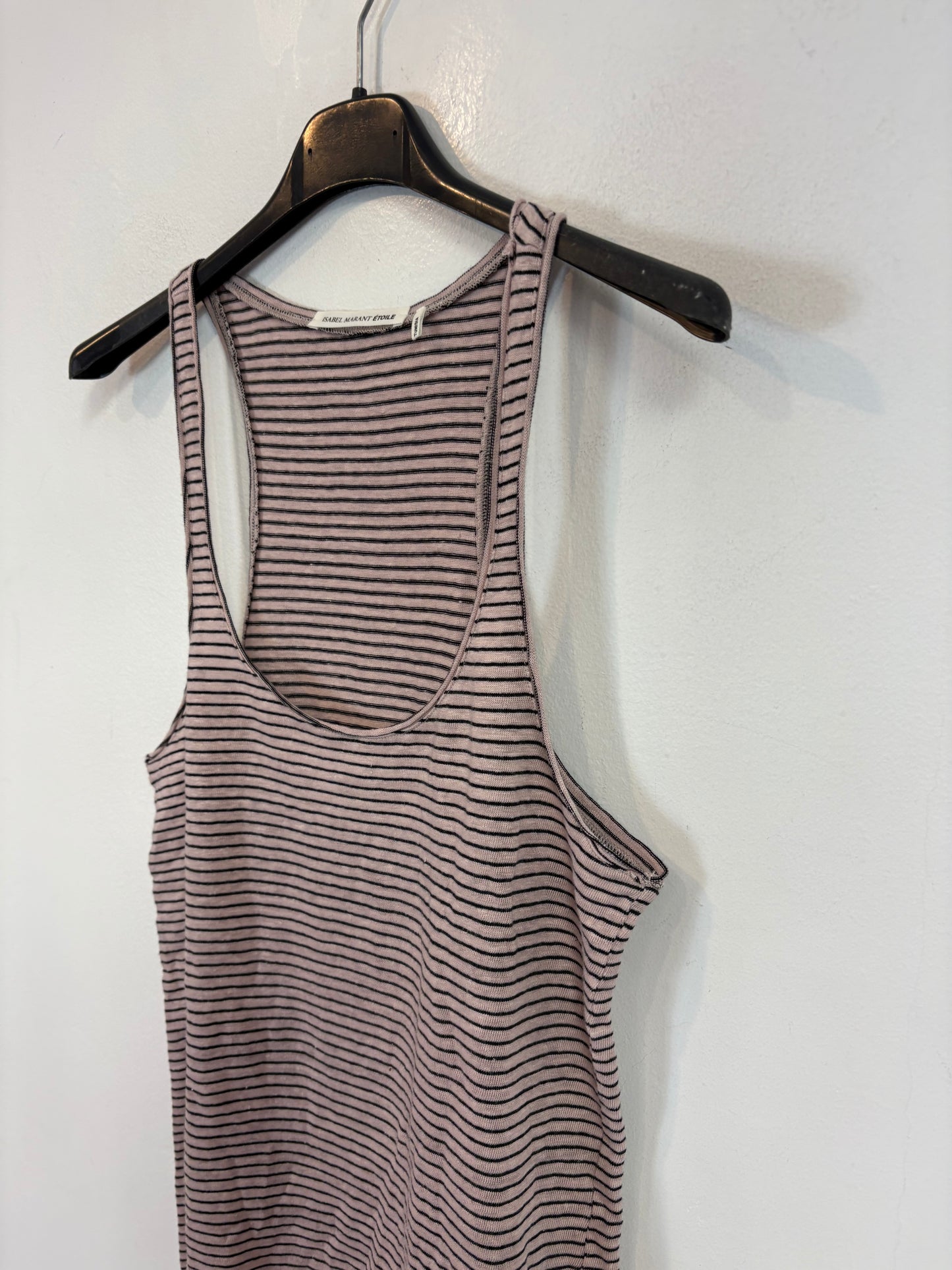 ISABEL MARANT. Camiseta lino rayas