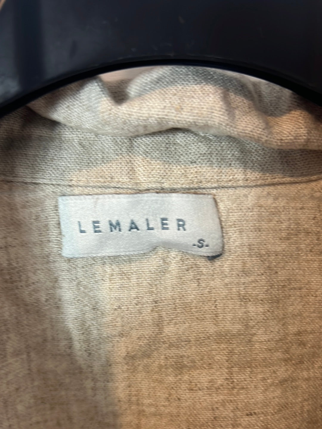 LEMALER. Linen crop blouse Ts