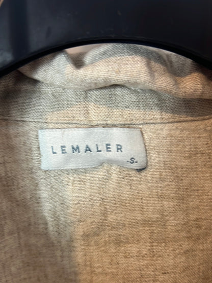 LEMALER. Linen crop blouse Ts