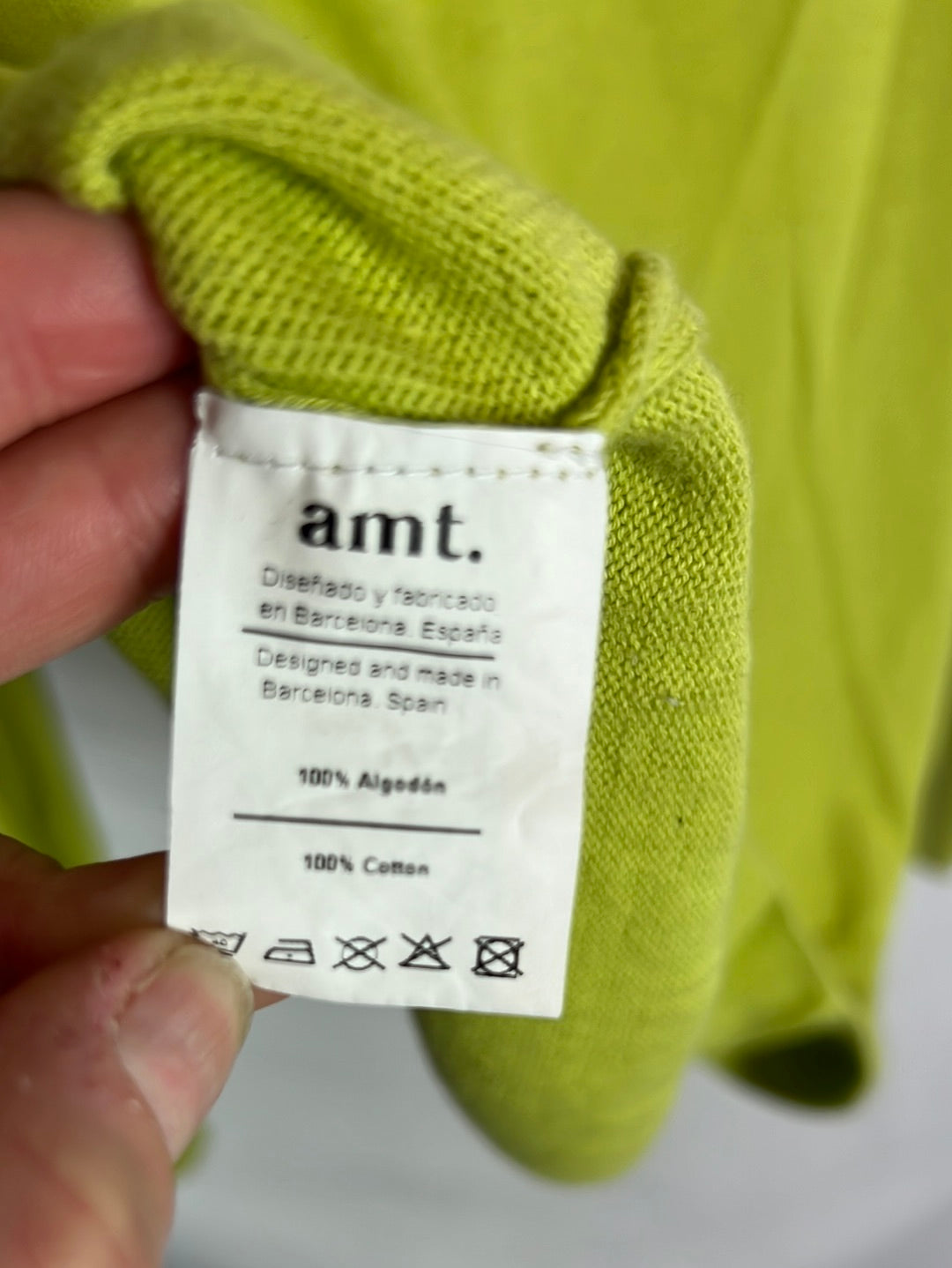 AMT. Jersey verde pistacho. T S