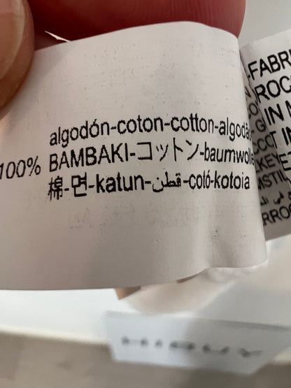 ZARA. Top blanco algodón. T L