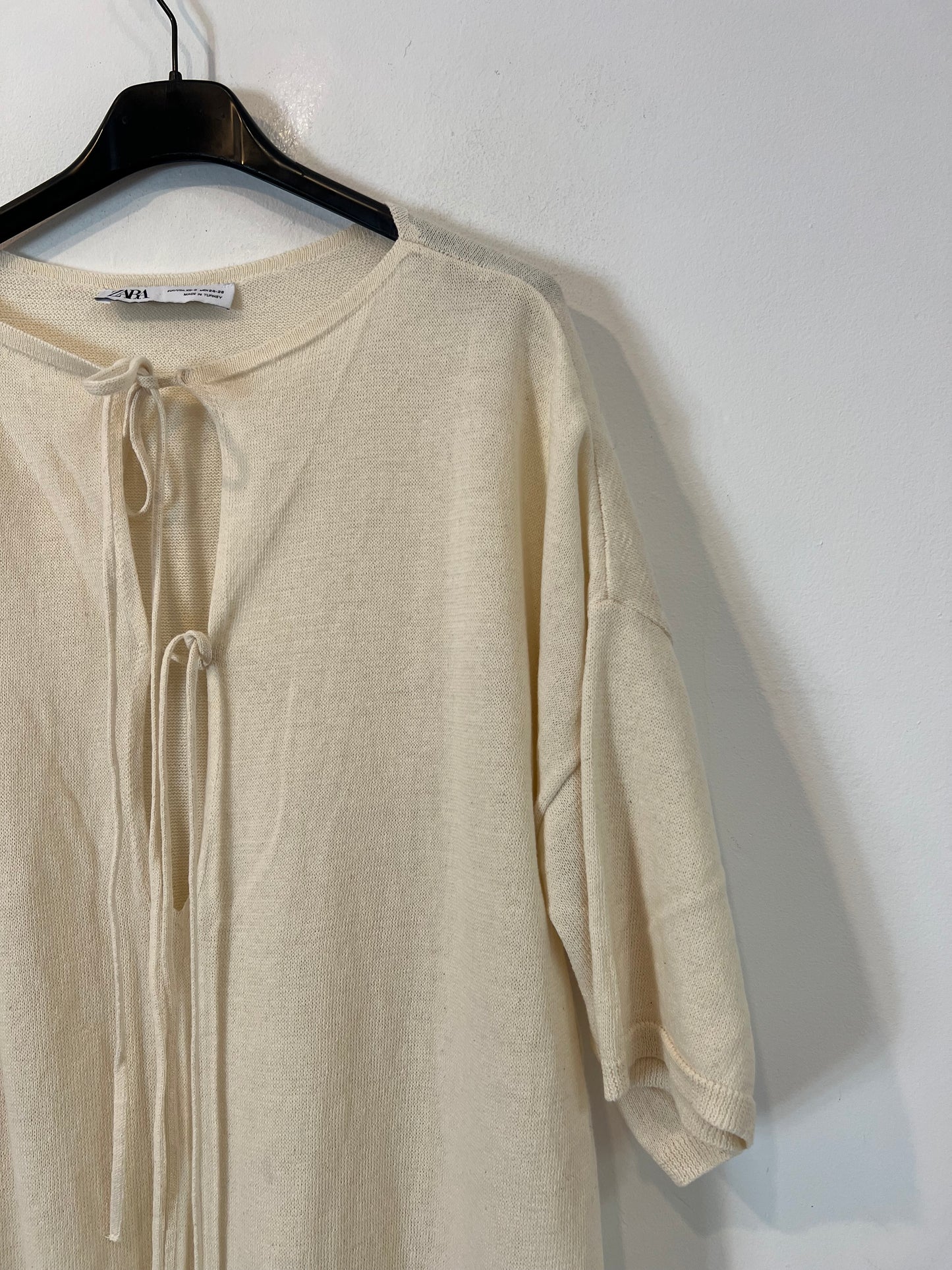 ZARA. Beige knit dress, size xs/s