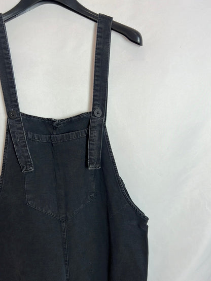 ZARA. Peto culotte gris oscuro estilo oversized. T S (tara)