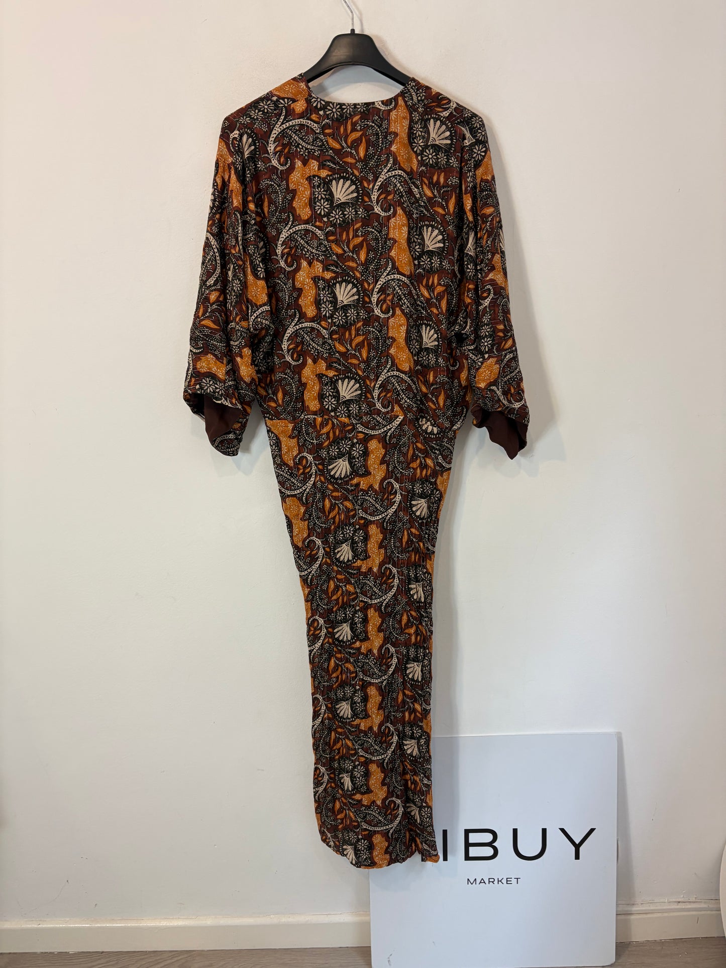 BAREY. Vestido largo estampado flores