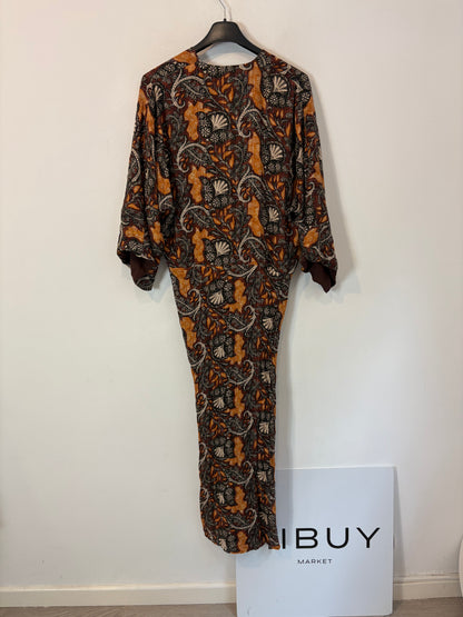 BAREY. Vestido largo estampado flores