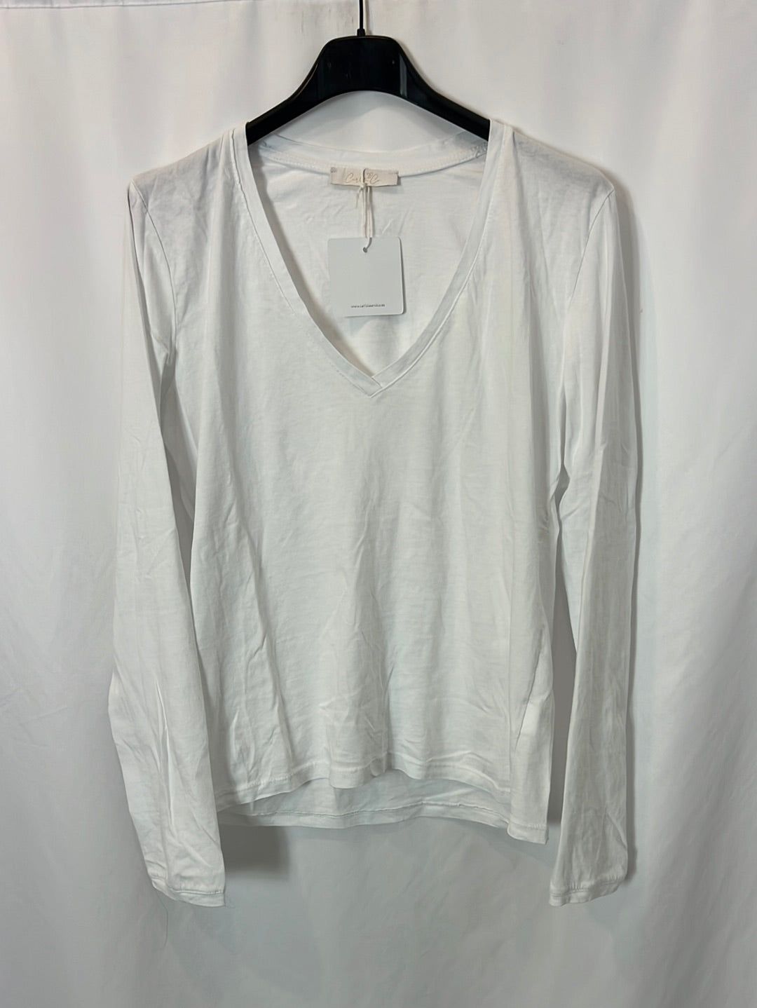 CARLOTA&amp;CO. Basic white T-shirt Tu(m)