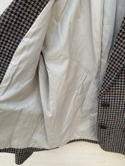 GERARD DAREL. Blazer 100% lana burdeos y azules