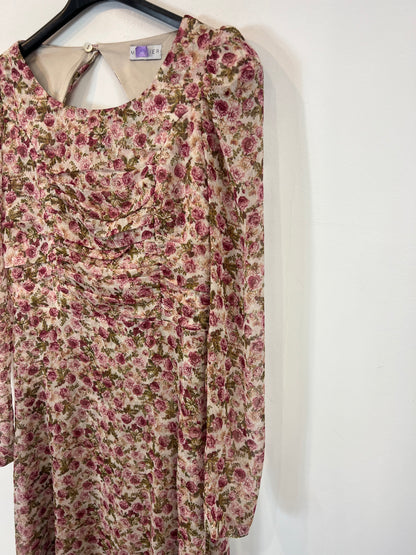 MATELIER. Vestido largo estampado flores. T S
