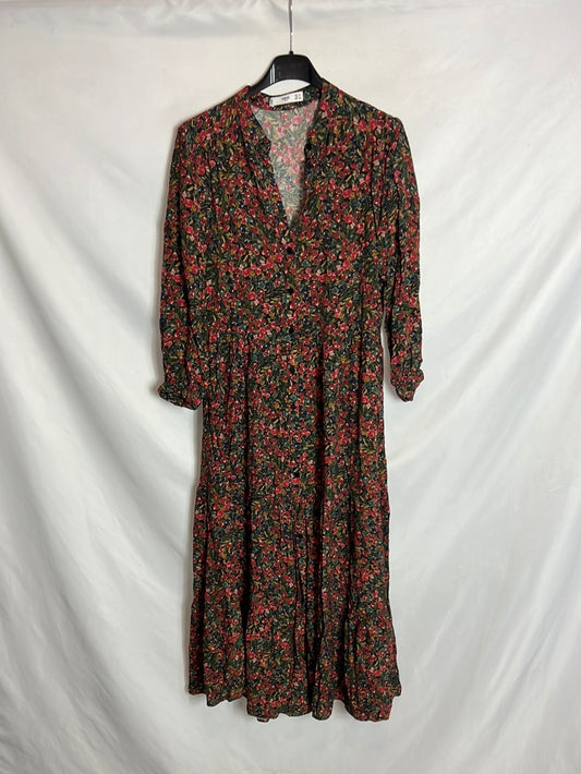 MANGO. Vestido largo camisero T.xs (S)