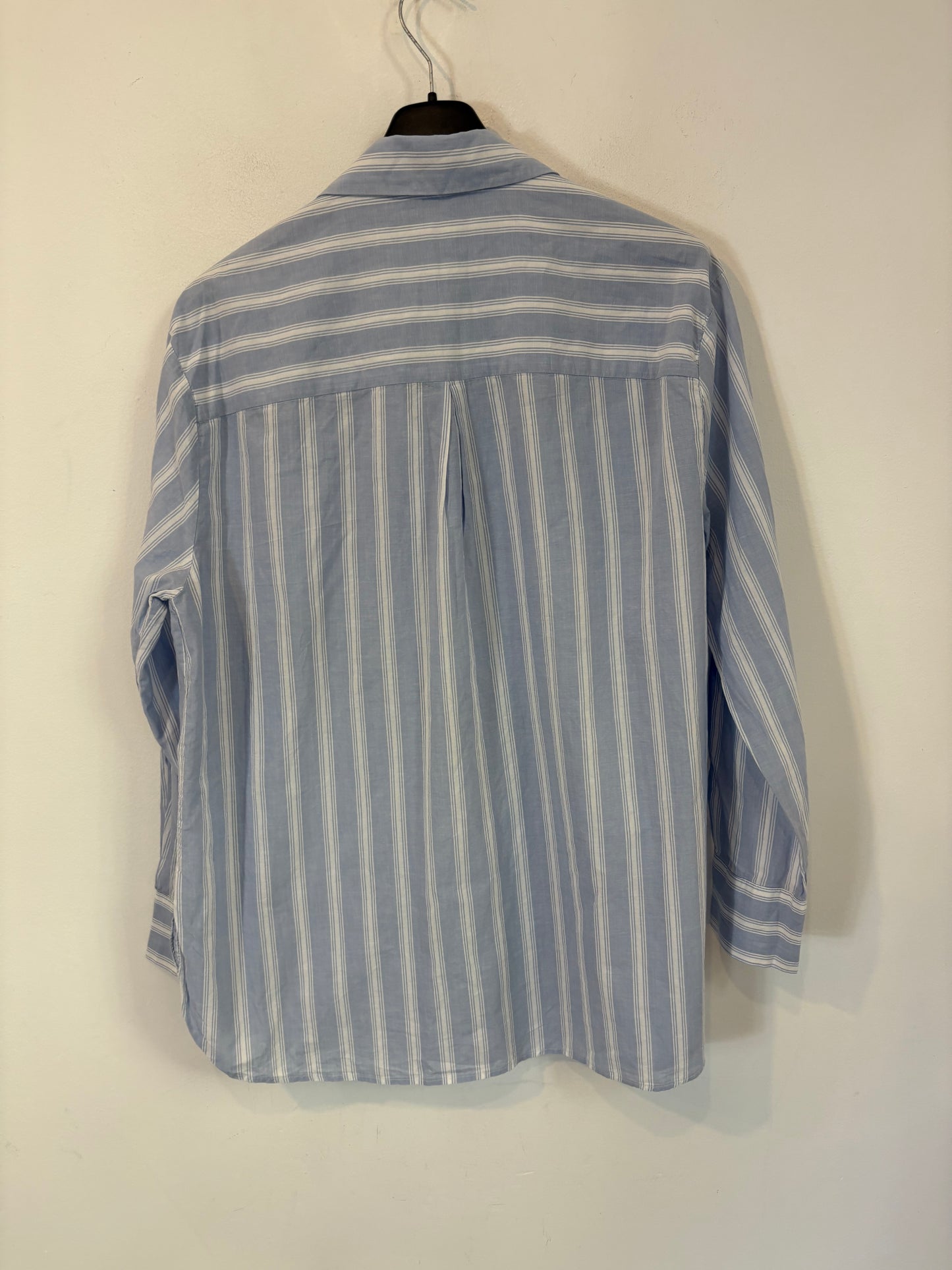 ESE O ESE. Camisa azul algodón rayas