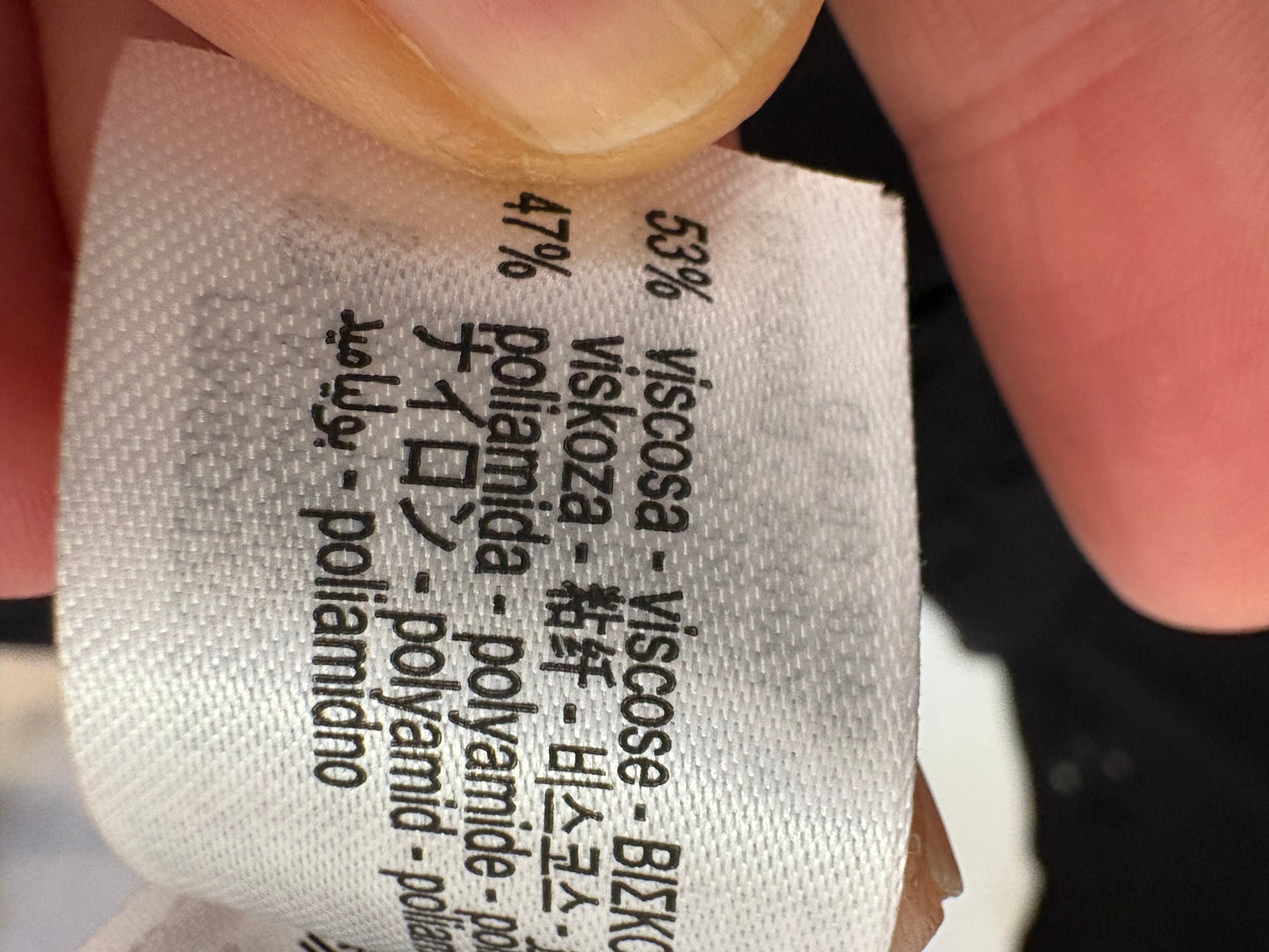 ZARA. Vestido negro punto elástico