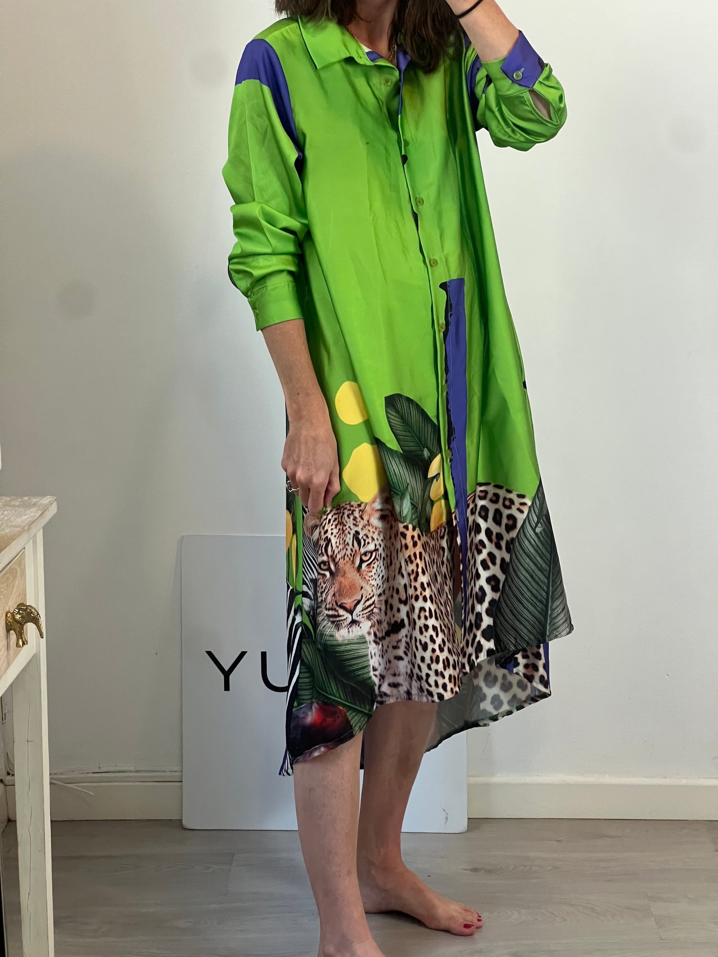 OTRAS. Vestido largo camisero  TU(S/M)