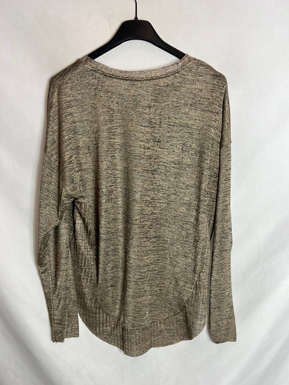 ZARA. Top textura jaspeado. T M