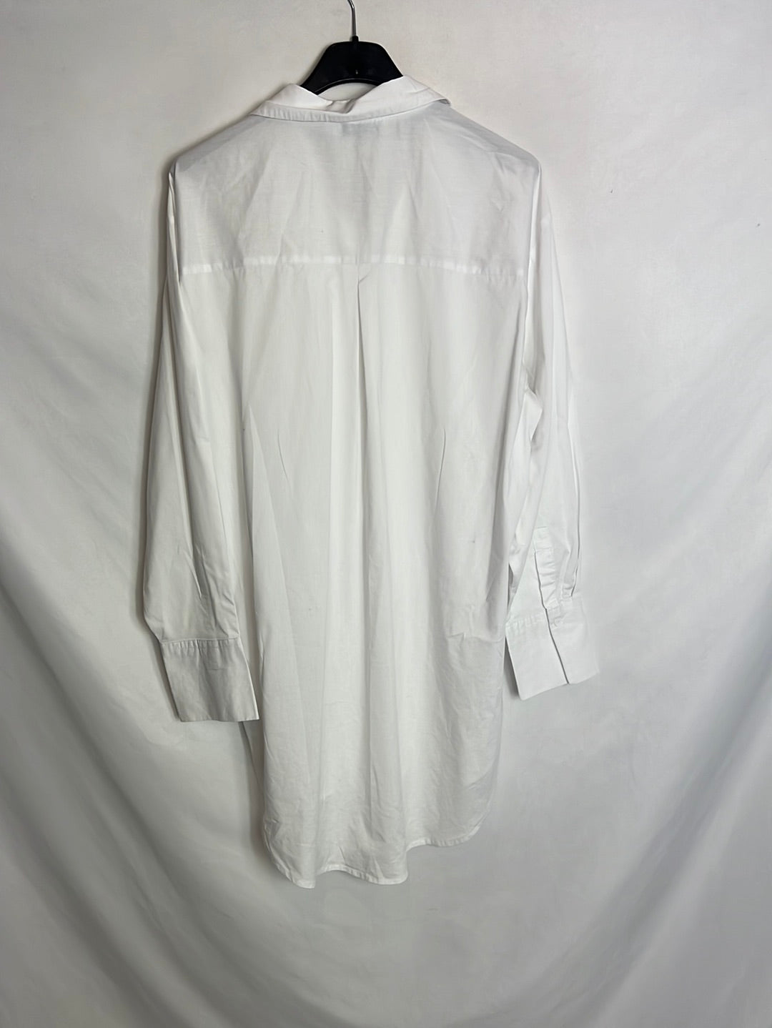 JDY. Camisa blanca larga. T 36