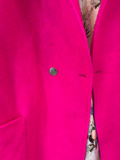 VILAGALLO. Abrigo largo lana fucsia
