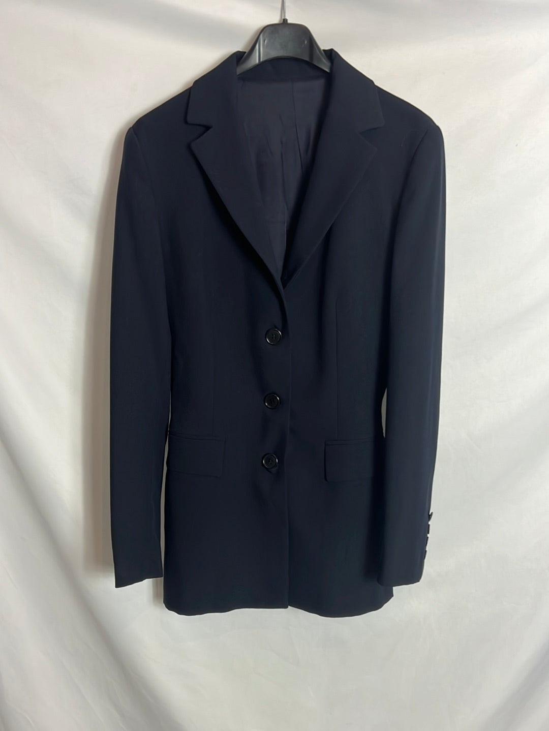 OTRAS. Total look blazer y pantalón pinzas azul. T 36