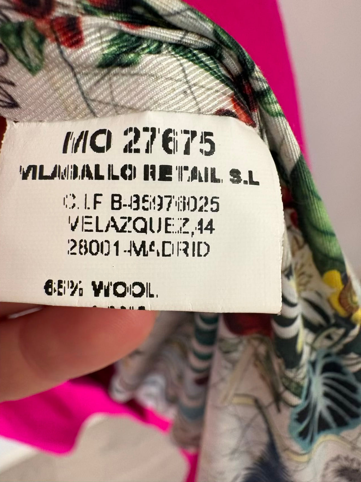 VILAGALLO. Abrigo largo lana fucsia