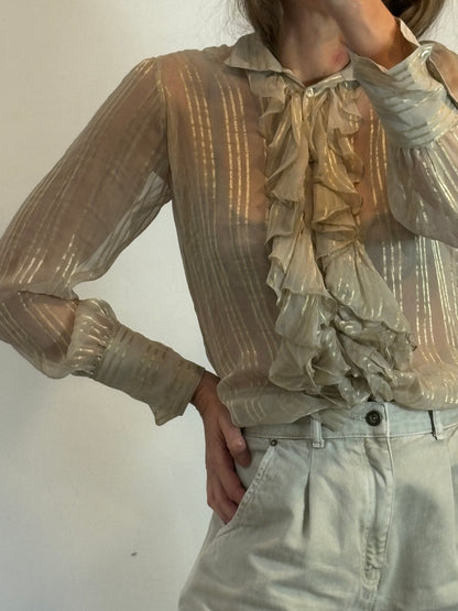 ZARA. Black stretch knit top. TL