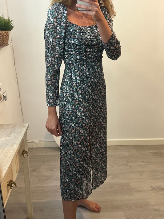 &amp; OTHER STORIES. Floral midi dress T.38