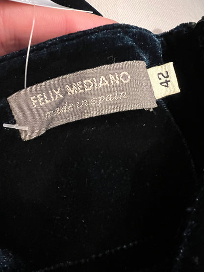 FELIX MEDIUM.Green velvet pants S.42