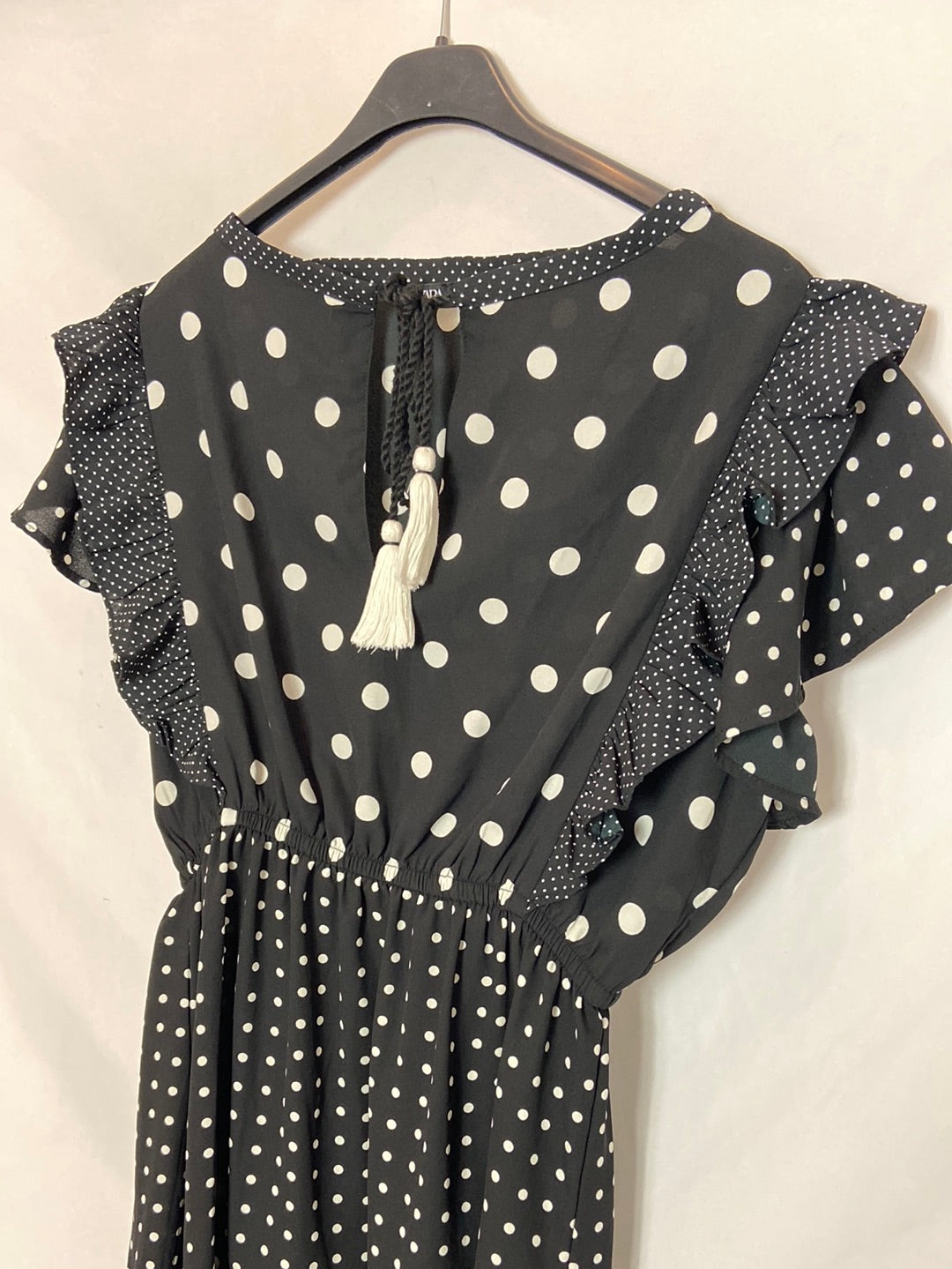 ZARA. Vestido corto lunares  T.S