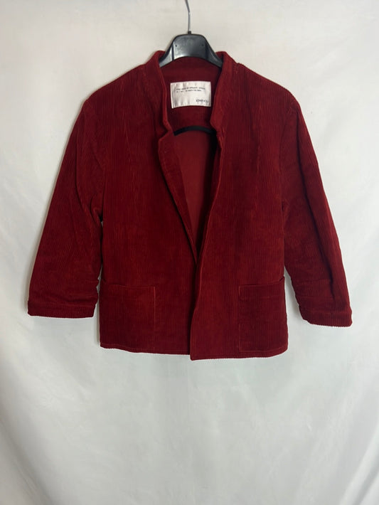 IOWEYOU. Burgundy corduroy jacket. TS