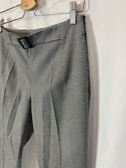 COMPTOIR DES COTONNIERS. Houndstooth pleated trousers. T.S.
