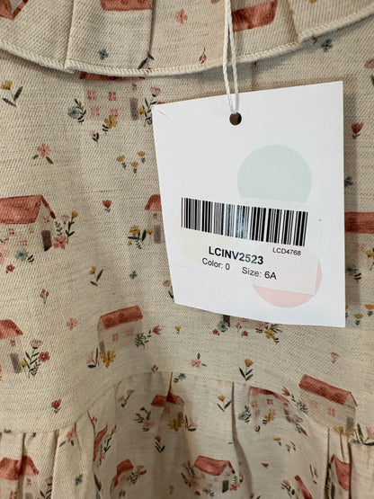 LITTLE CELEBS. Vestido niña algodón dibujos. T 6 años