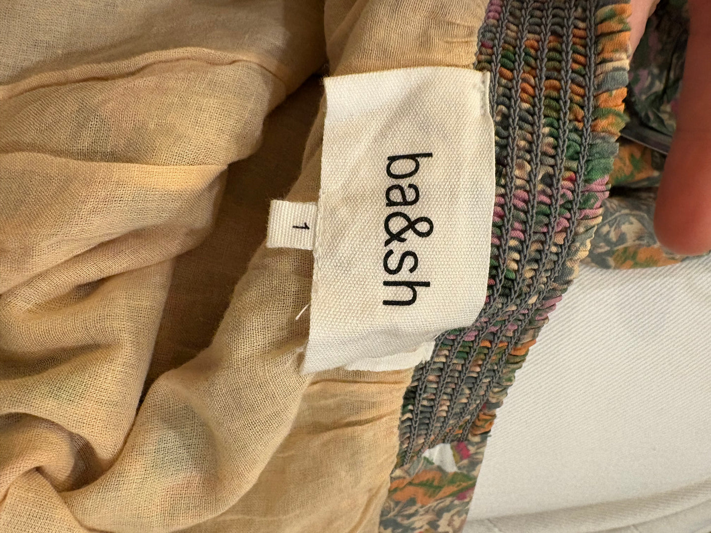 BA&amp;SH. Total crop top and floral skirt look. Size 1 (36)