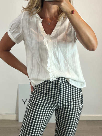 MAROGUA. Textured cotton blouse. TS