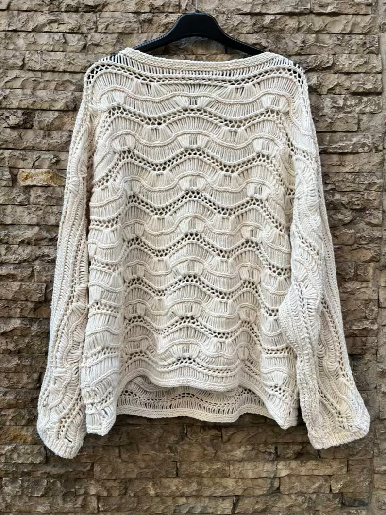 ZARA. Jersey algodón calado