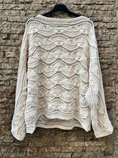 ZARA. Jersey algodón calado