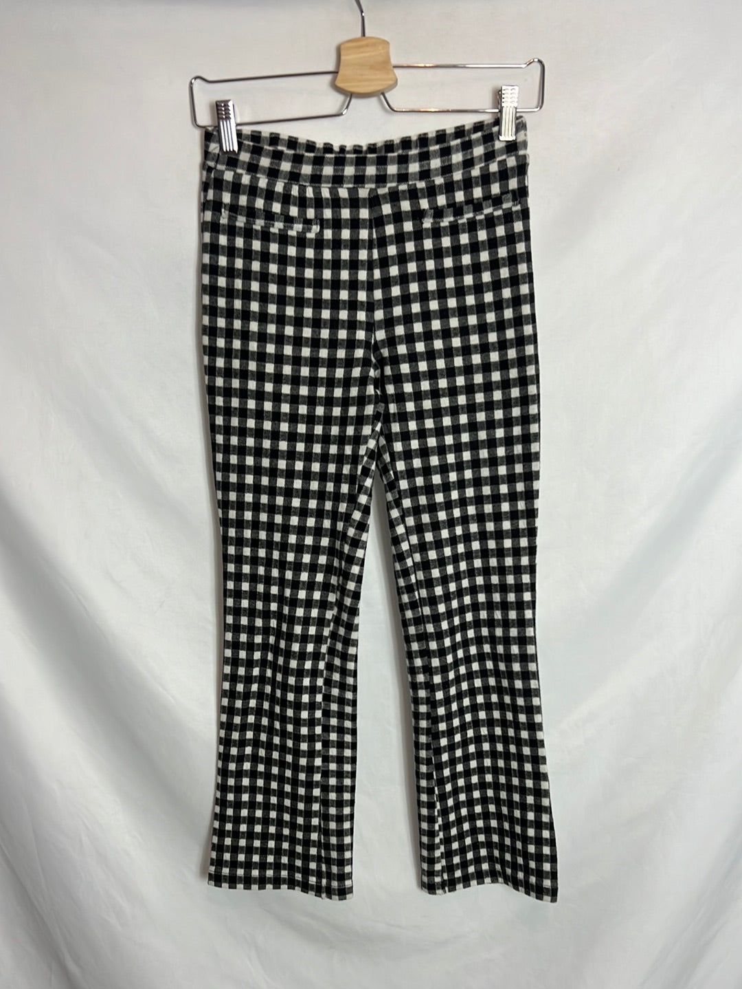 ZARA. Pantalón elástico vichy. T 13-14 años (XS)