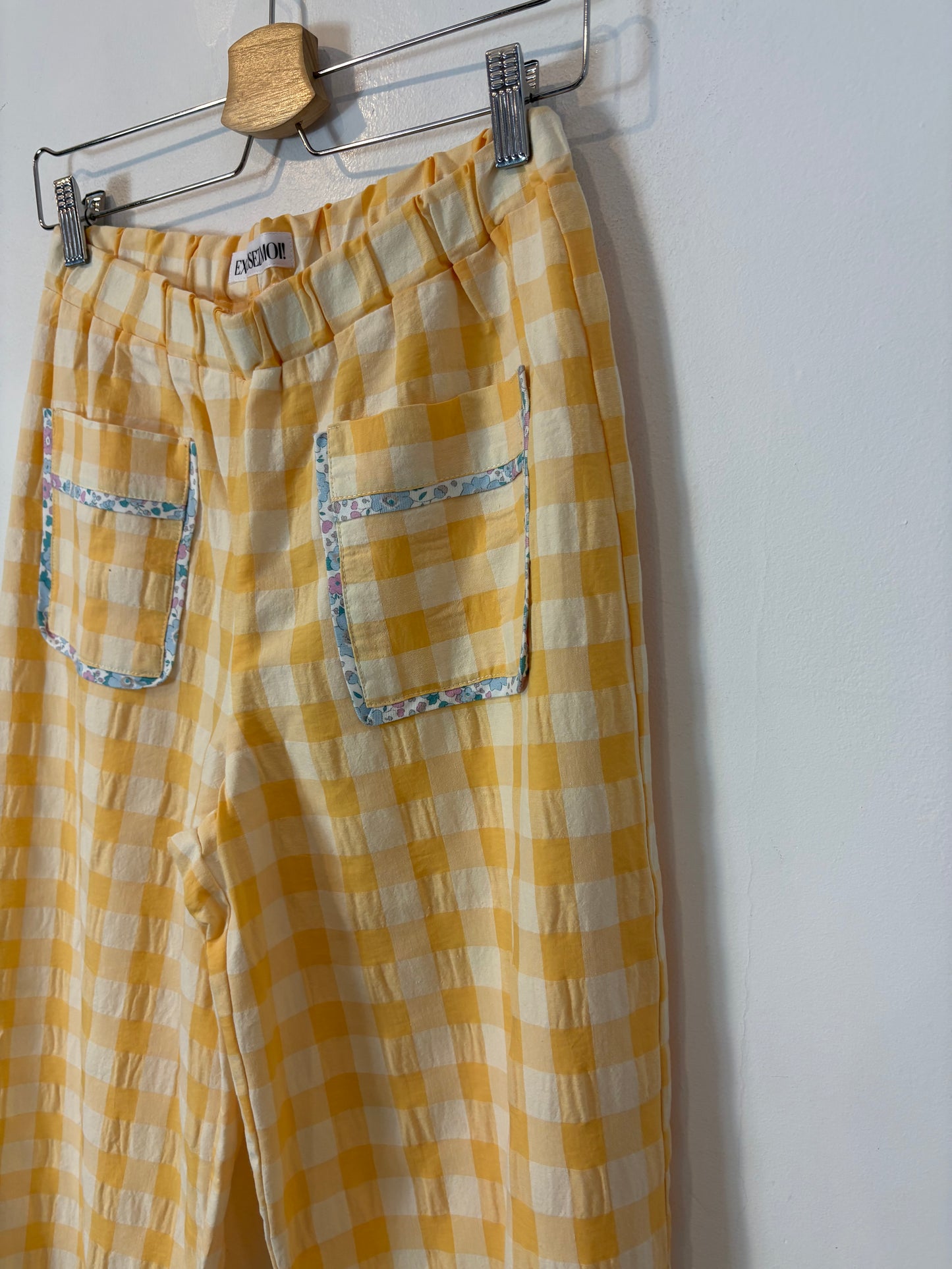 EXCUSEZ MOI!  Pantalón cuadros detalles bolsillos