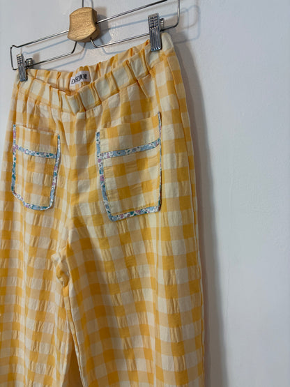 EXCUSEZ MOI!  Pantalón cuadros detalles bolsillos