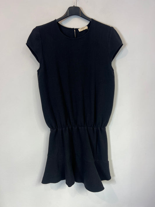 BA&amp;SH. Black dress texture. T 1 (S)