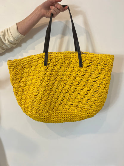 PURIFICACION GARCIA. Bolso grande doble textura