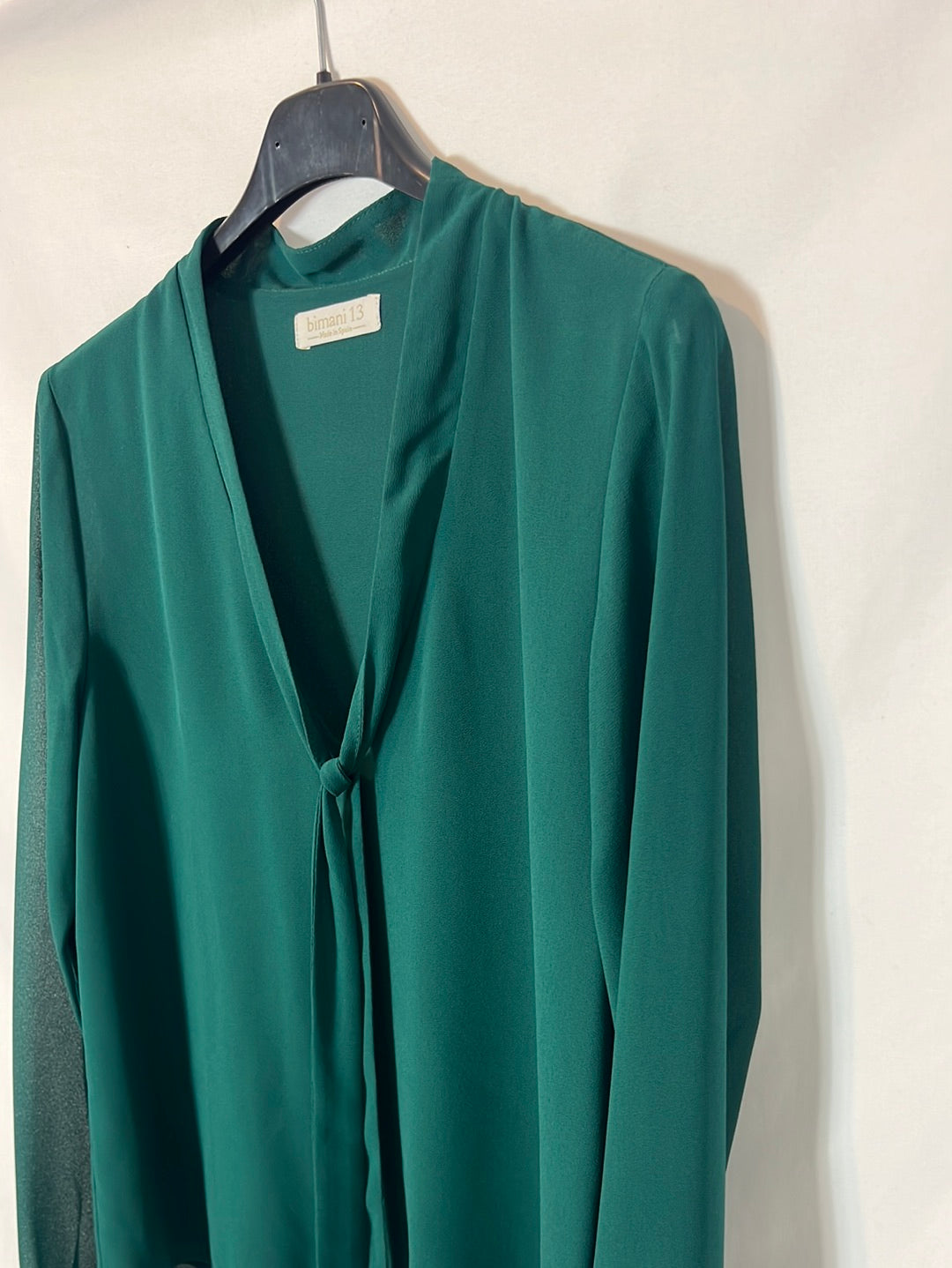 BIMANI. Blusa verde lazada. T S