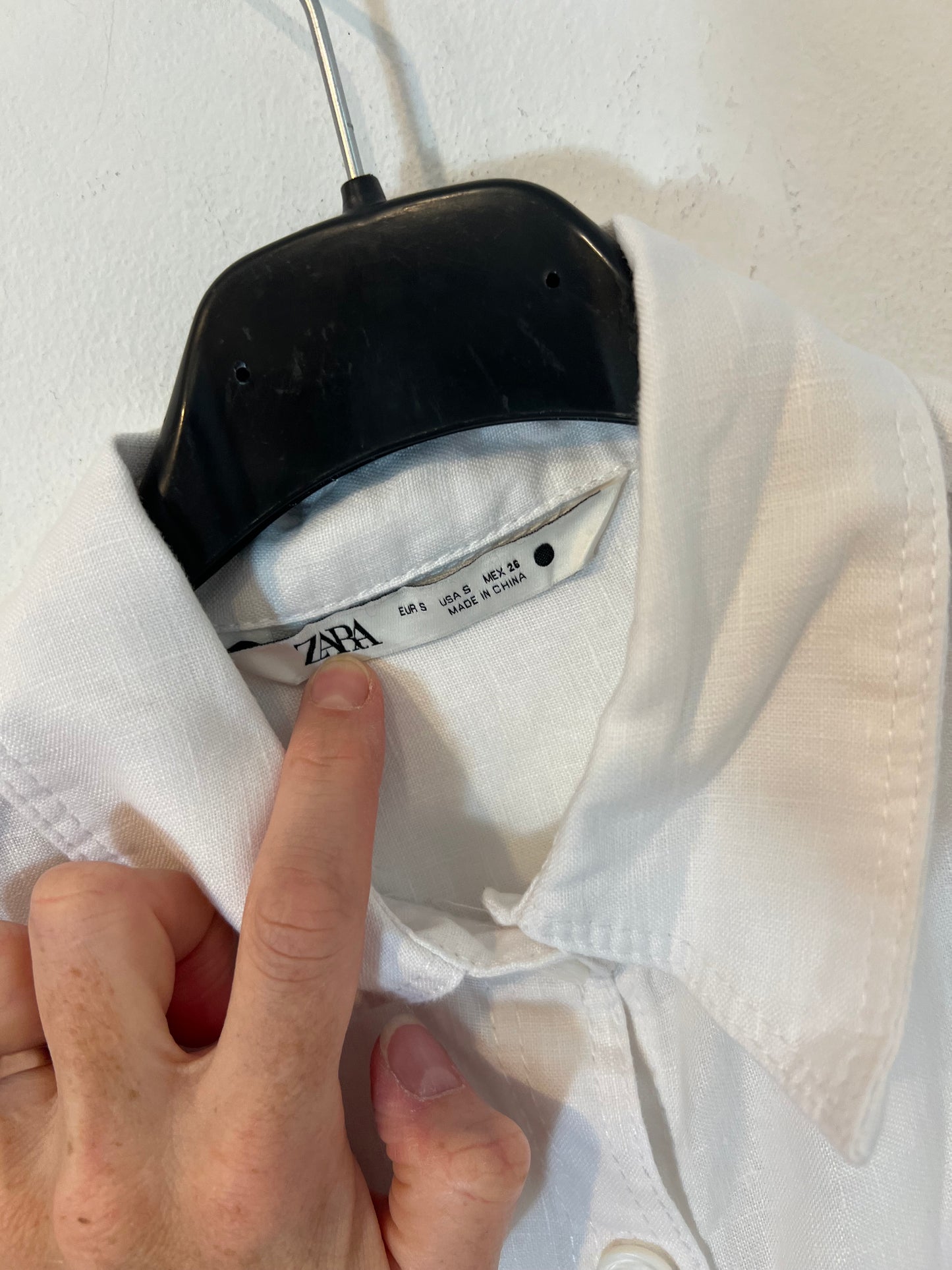 ZARA. Blusa lino. T S