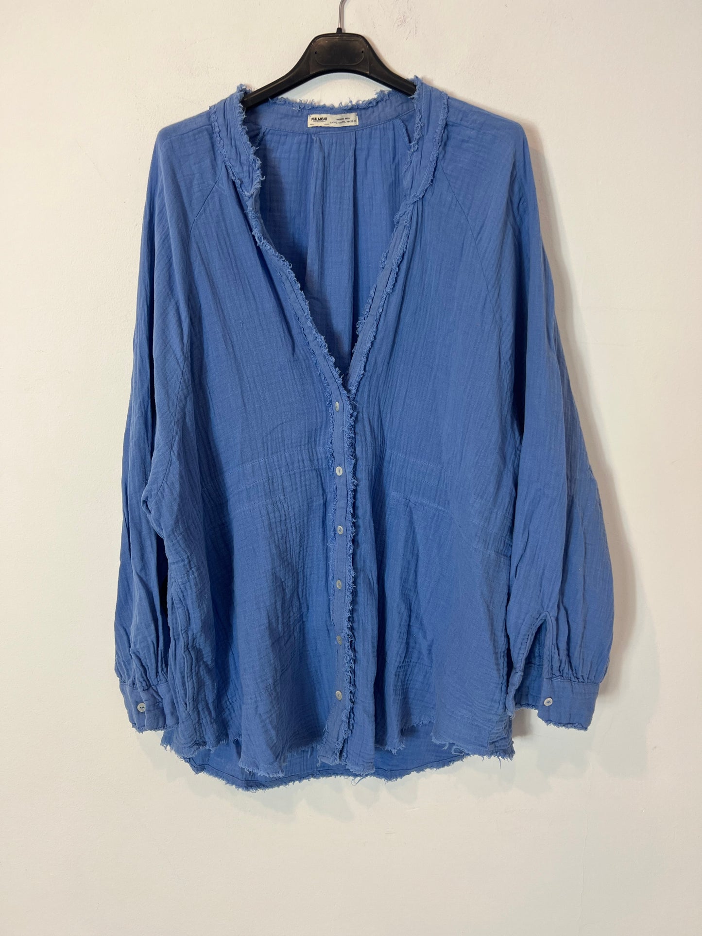 PULL&amp;BEAR. On blue shirt texture. TM/L