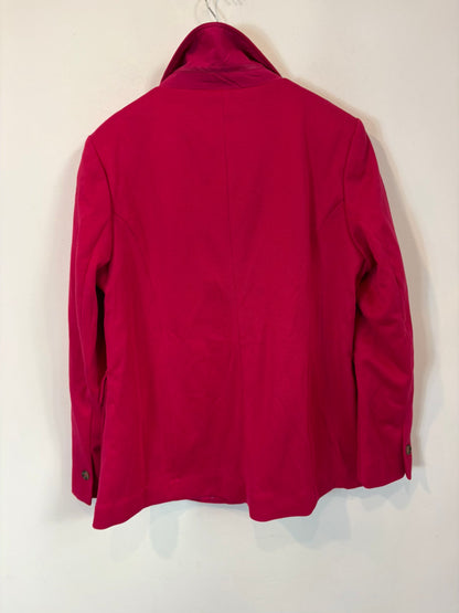 ZARA. Long pink ribbed poncho Tm