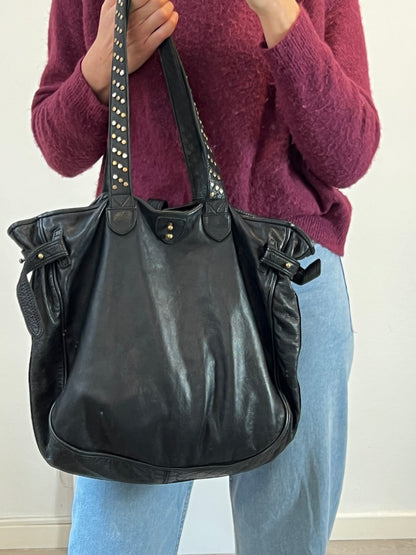 ZADIG&VOLTAIRE. Bolso shopper piel  tachuelas