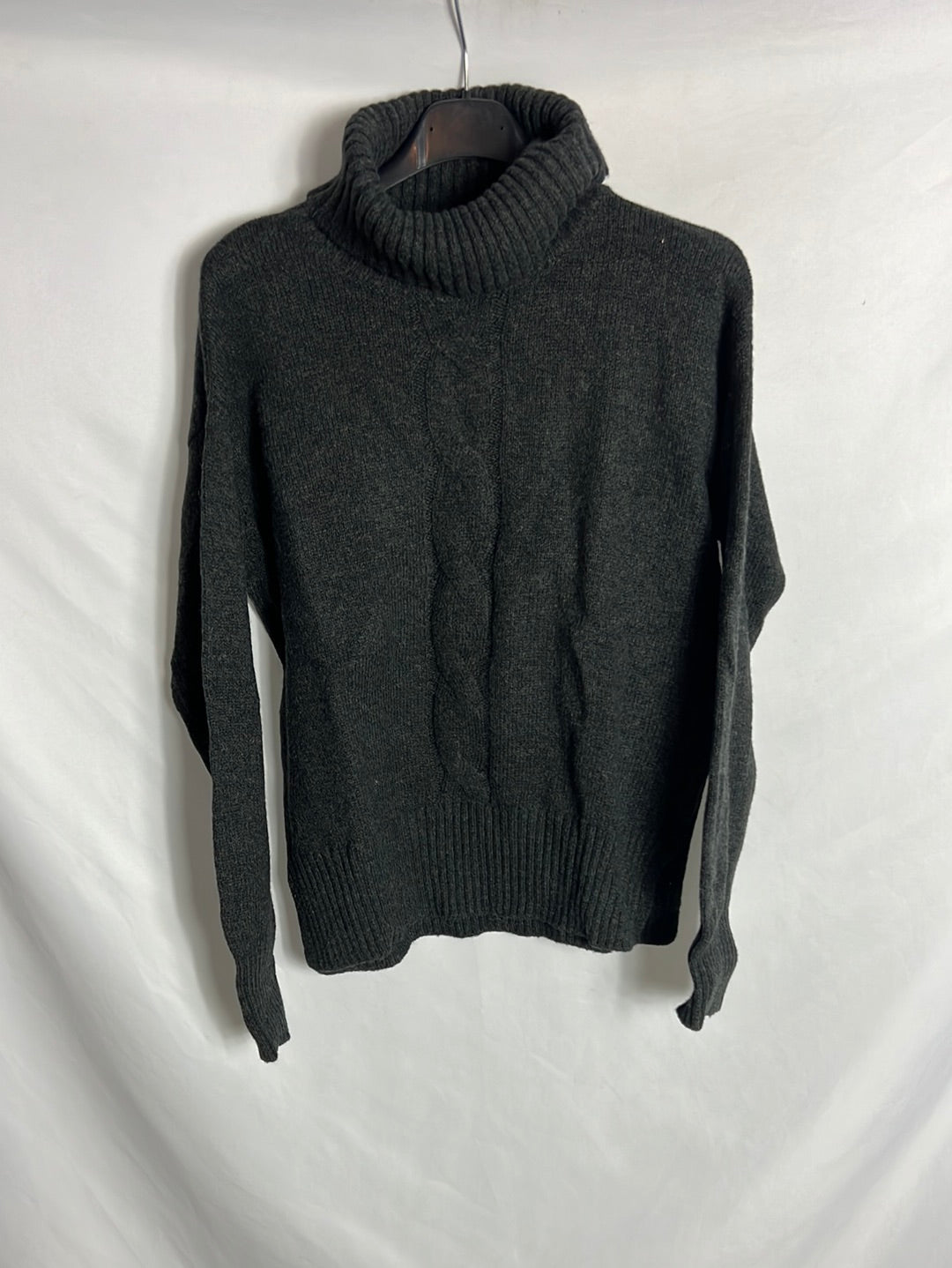 TOMTAILOR. Jersey gris cuello vuelto. TXS