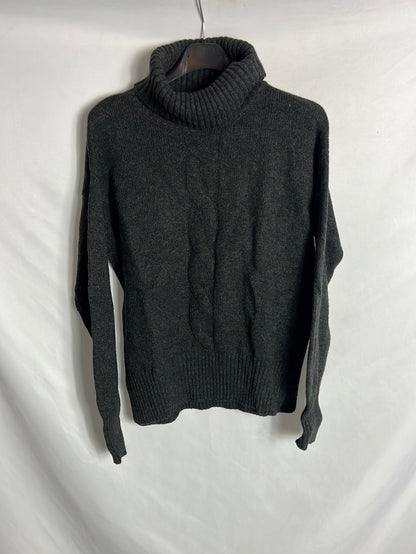 TOMTAILOR. Jersey gris cuello vuelto. TXS