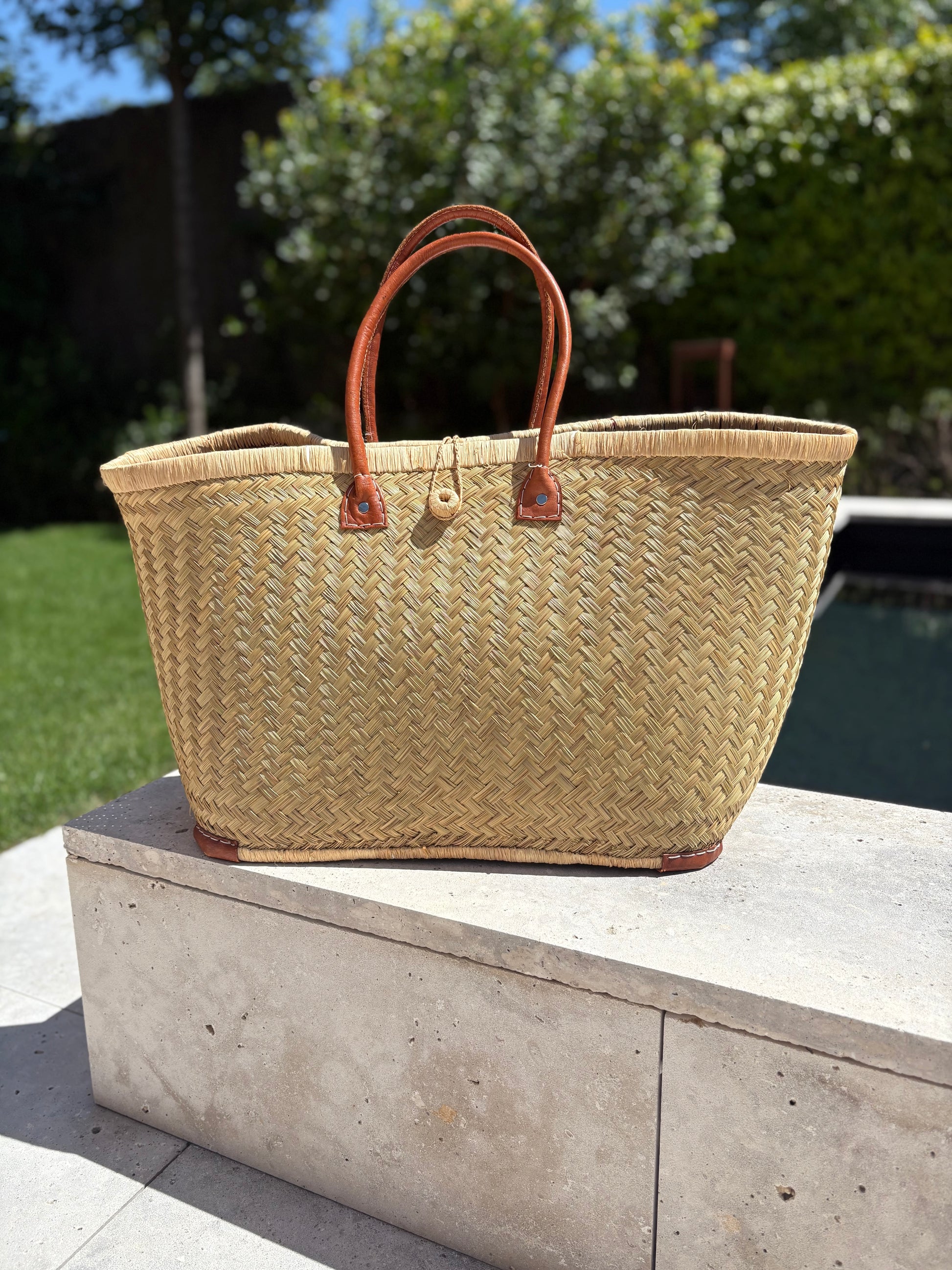 Capazo maxi asas piel – Hibuy market