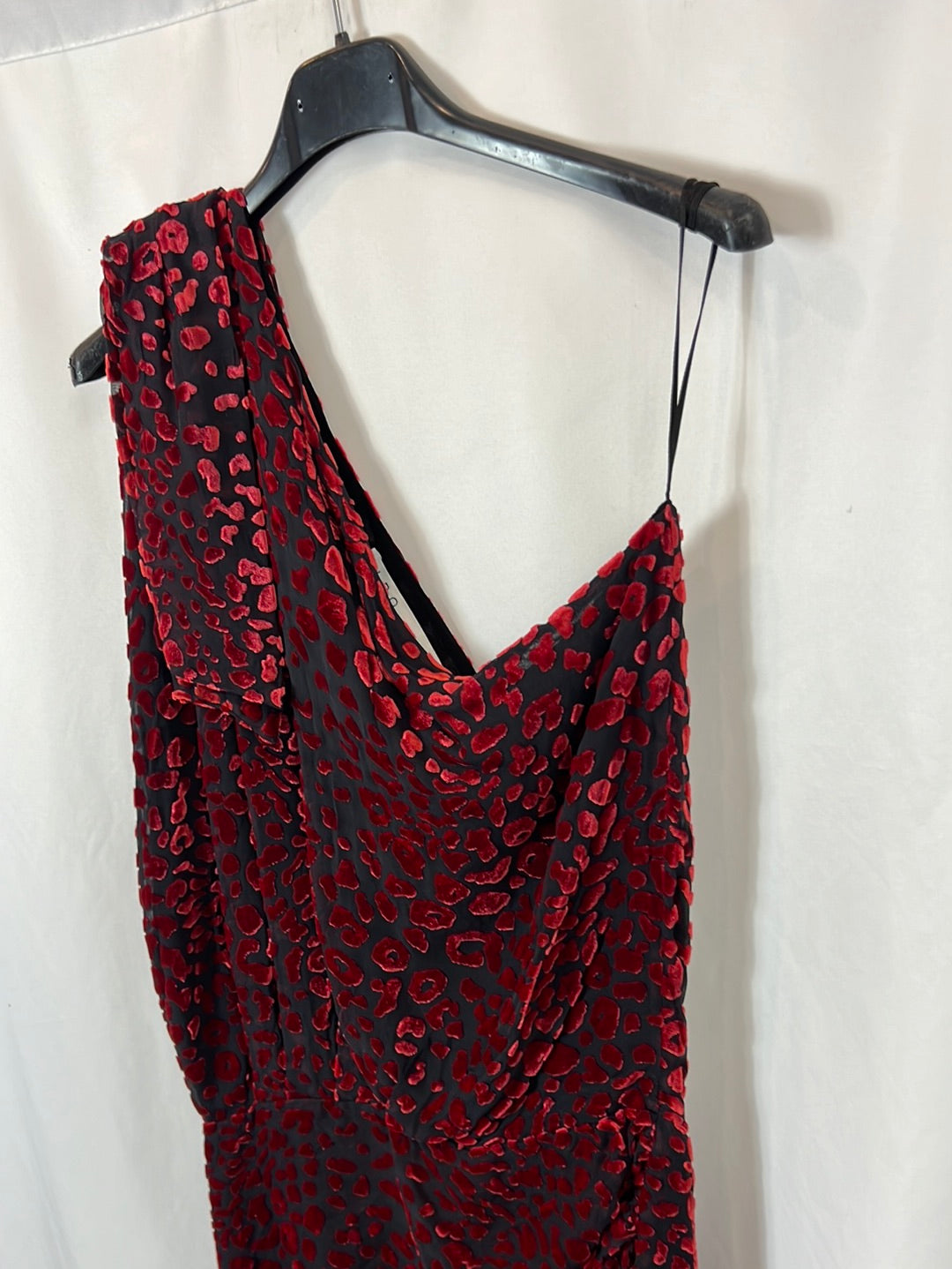 IRO. Vestido terciopelo asimétrico