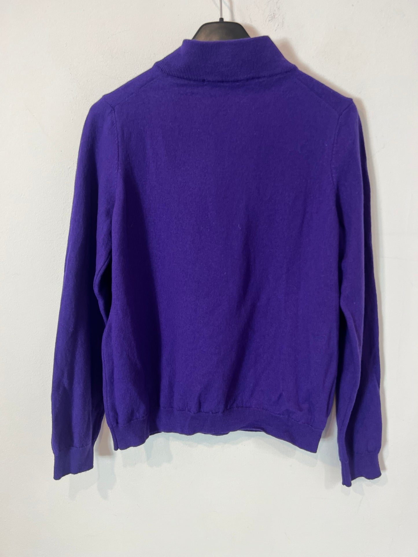 SEZANE. Tm purple polero sweater