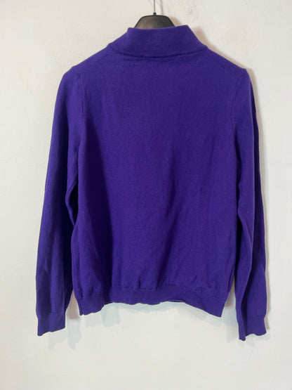 SEZANE. Tm purple polero sweater